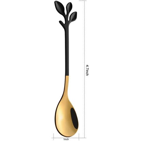 AnSaw Elegant Leaf coffee spoon adds chic tableware and espresso prep flair.