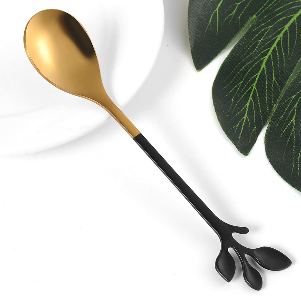 AnSaw Elegant Leaf tea spoon ensures precise stirring and elegant serving.