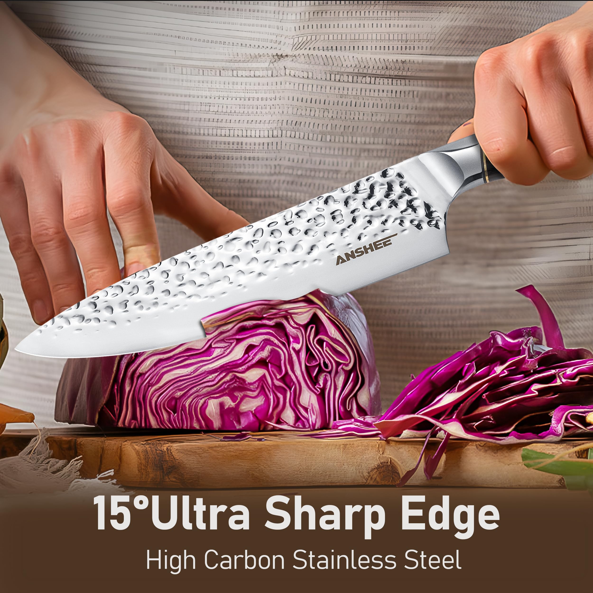 Anshee sheath and gift box protect and present the knife.