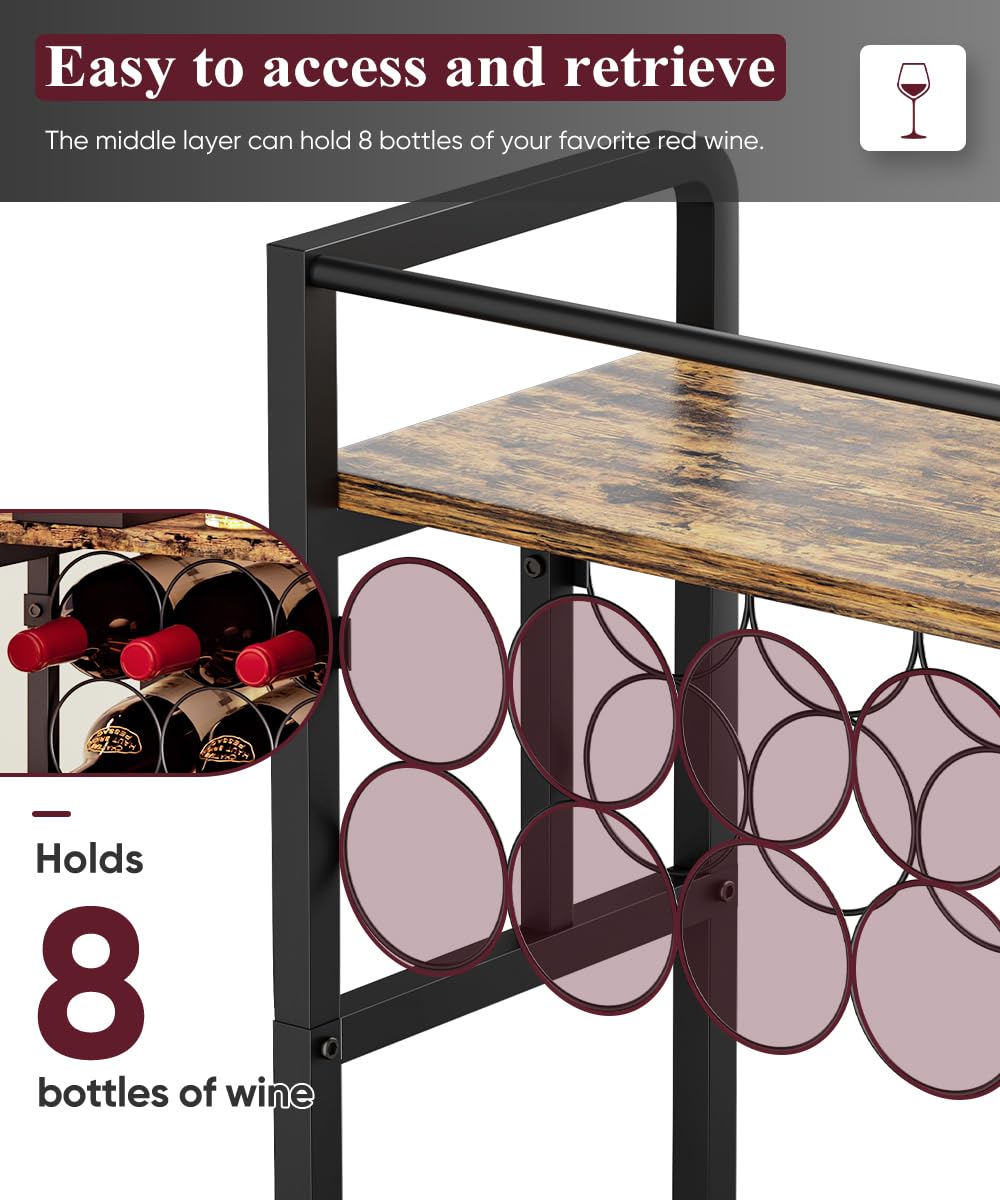 Ansionsol liquor stand holds bottles securely for organized kitchen and bar spaces.