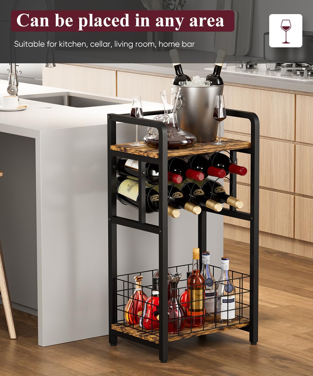 Ansionsol space-saving wine rack for kitchen or dining corner.