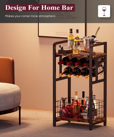 Ansionsol sturdy wood and metal frame resists tipping for safe storage.