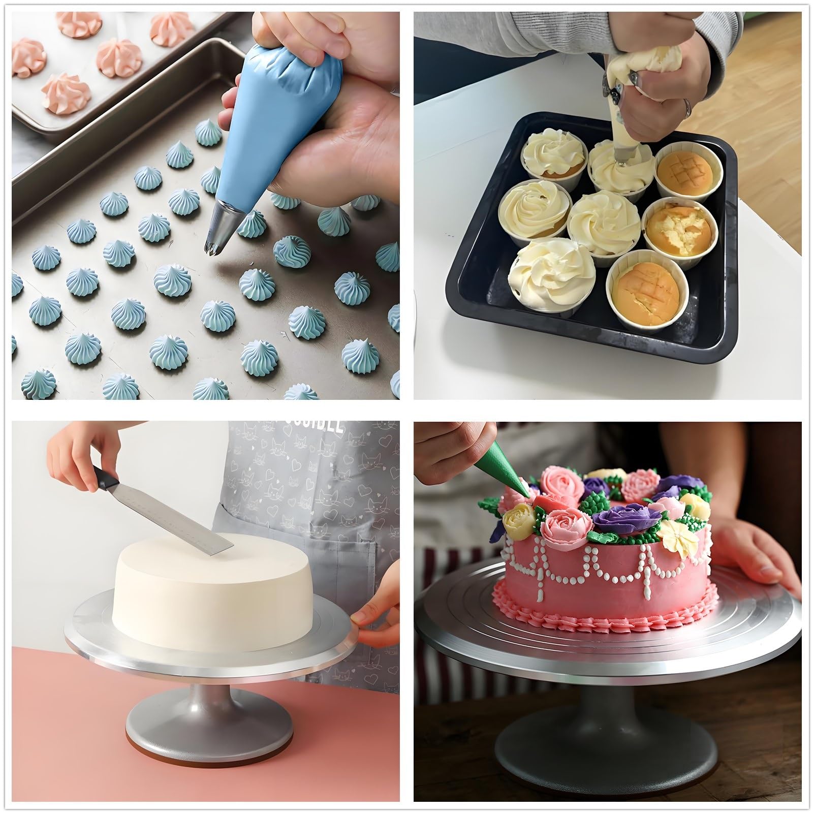 ANSLYQA comb scrapers for clean, even frosting edges.