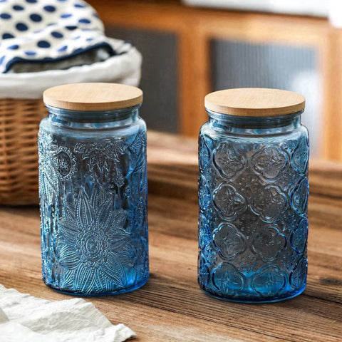 ANSQU 34oz jar stores coffee beans or brown sugar neatly.