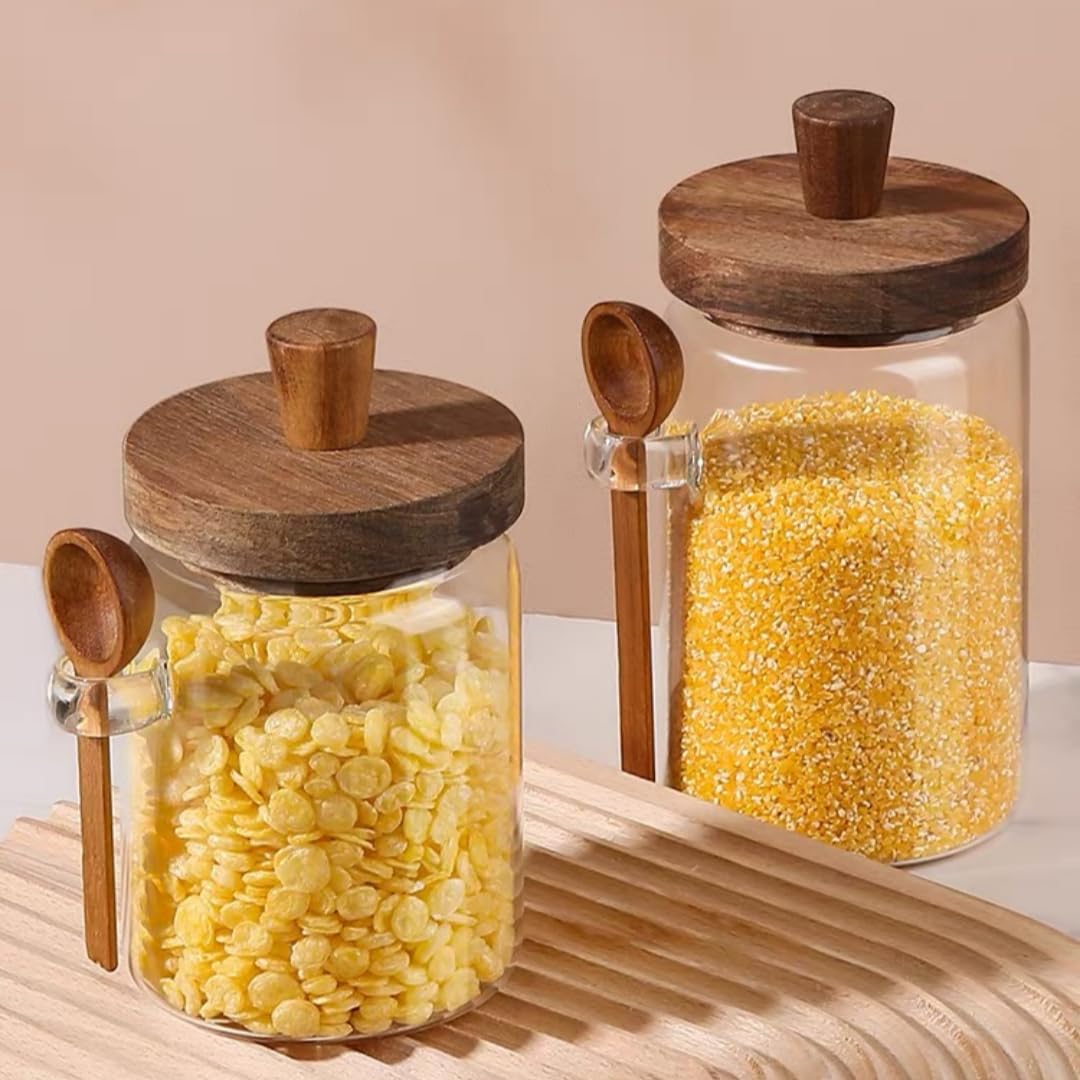 ANSQU multipurpose jar ideal for cereals, nuts, snacks, and more.