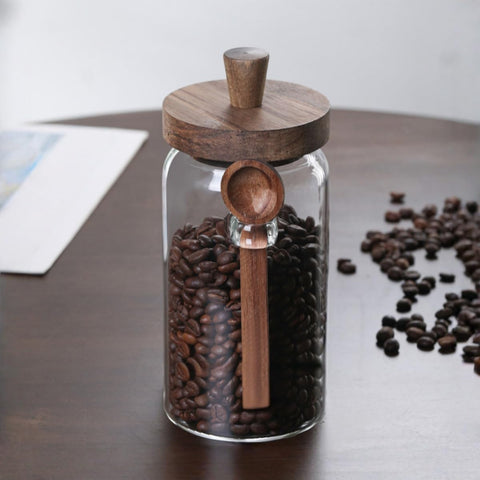 ANSQU jar lid close-up shows silicone seal for airtight freshness.