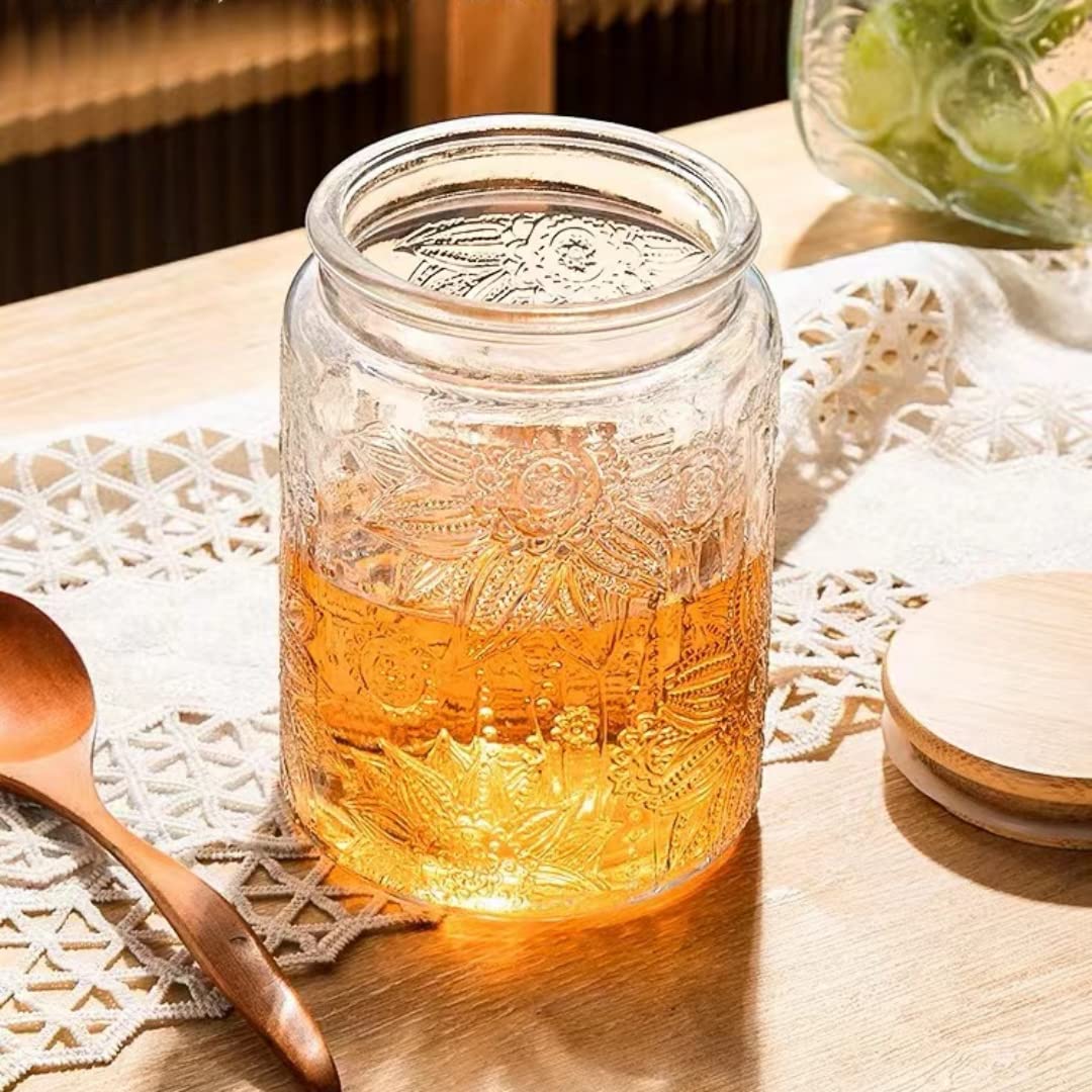ANSQU kitchen counter display jar blends style with practical storage