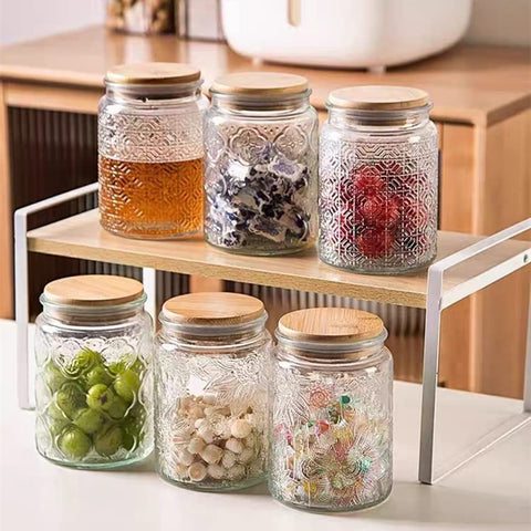 ANSQU multiuse storage jar versatile for pantry, bathroom, or DIY gifts