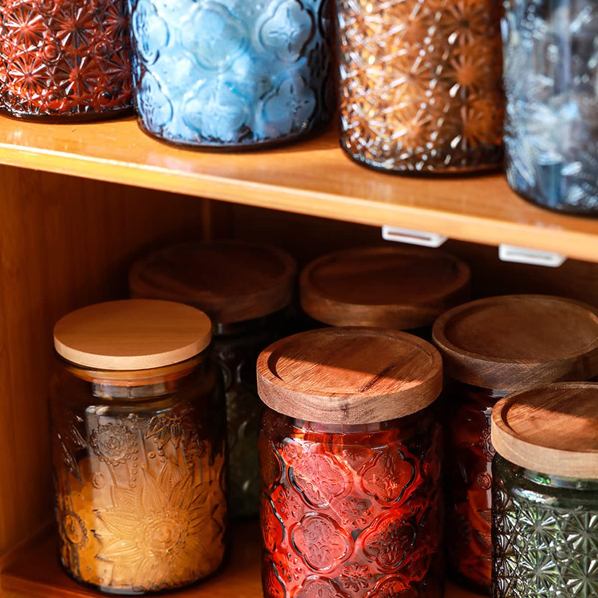 ANSQU pantry display jar adds rustic charm for spices and snacks