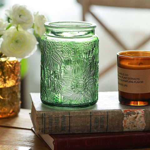 ANSQU multiuse jar set for cookies and nuts on kitchen shelves