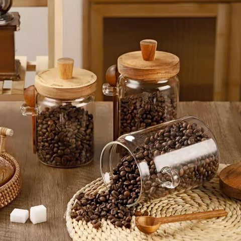 ANSQU spice and sugar jar doubles as meal prep or candy jar.