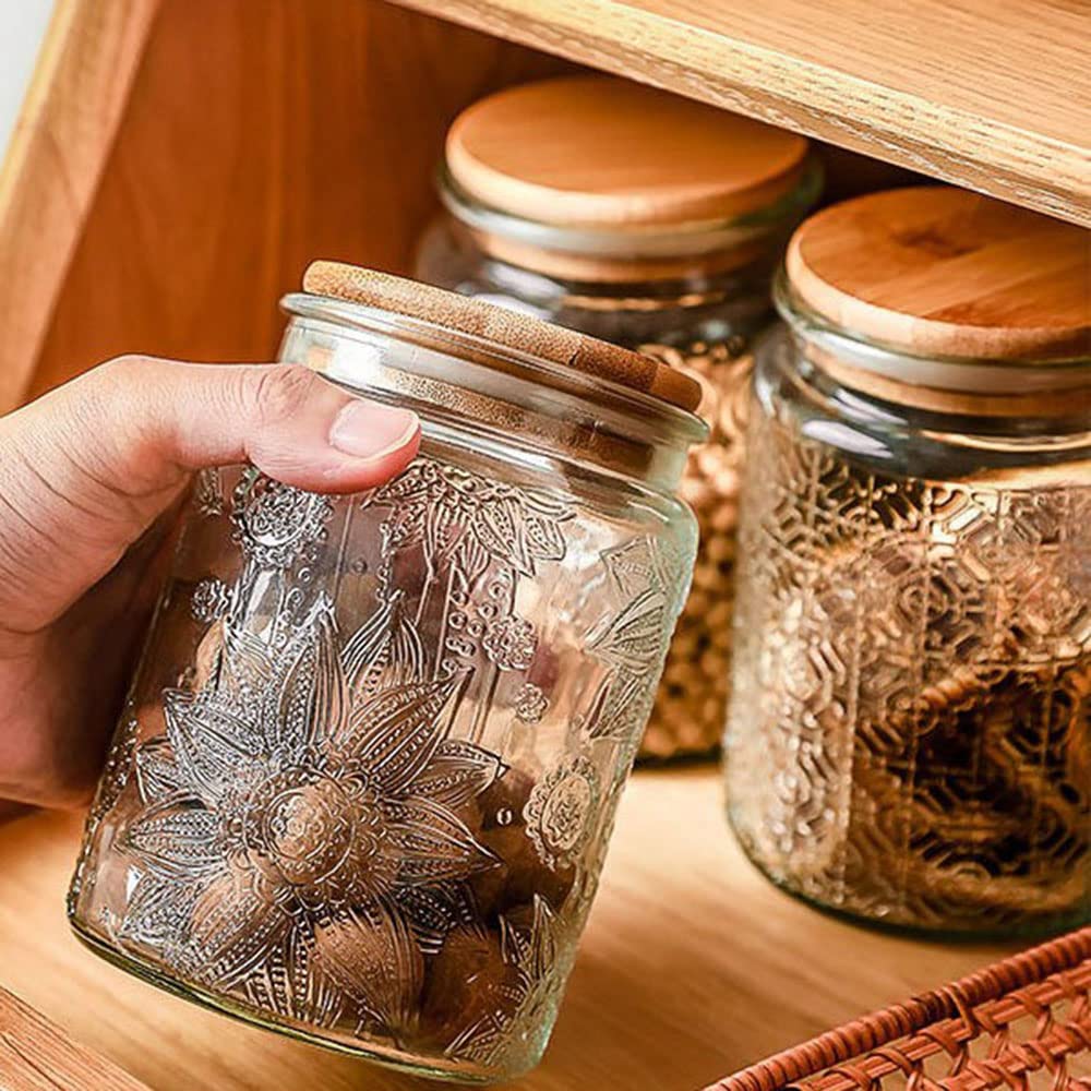 ANSQU tea canister decorative display suitable for gifting or home café organization