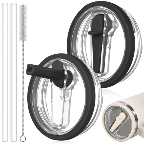 ANTAND leak-proof lid for Stanley 30oz Quencher with flip straw for spill-free sipping.