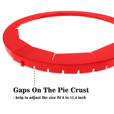 Close-up of BPA-free silicone material used in Antenda pie shield for safe baking.