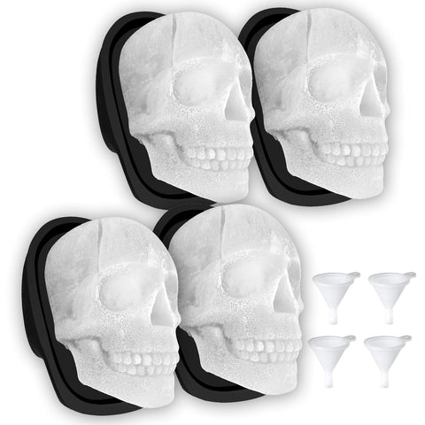 Antenda skull ice tray large creating dramatic 3D skull ice for whiskey