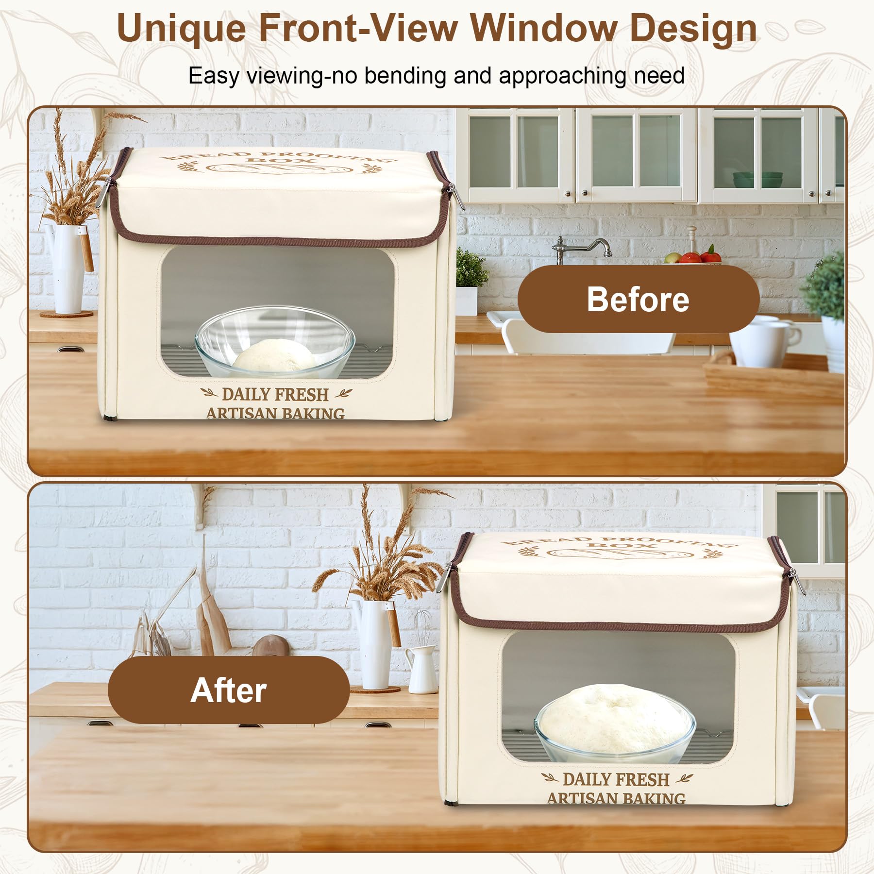 Antner folding bread proofing box with 3-zone heating for even proofing.