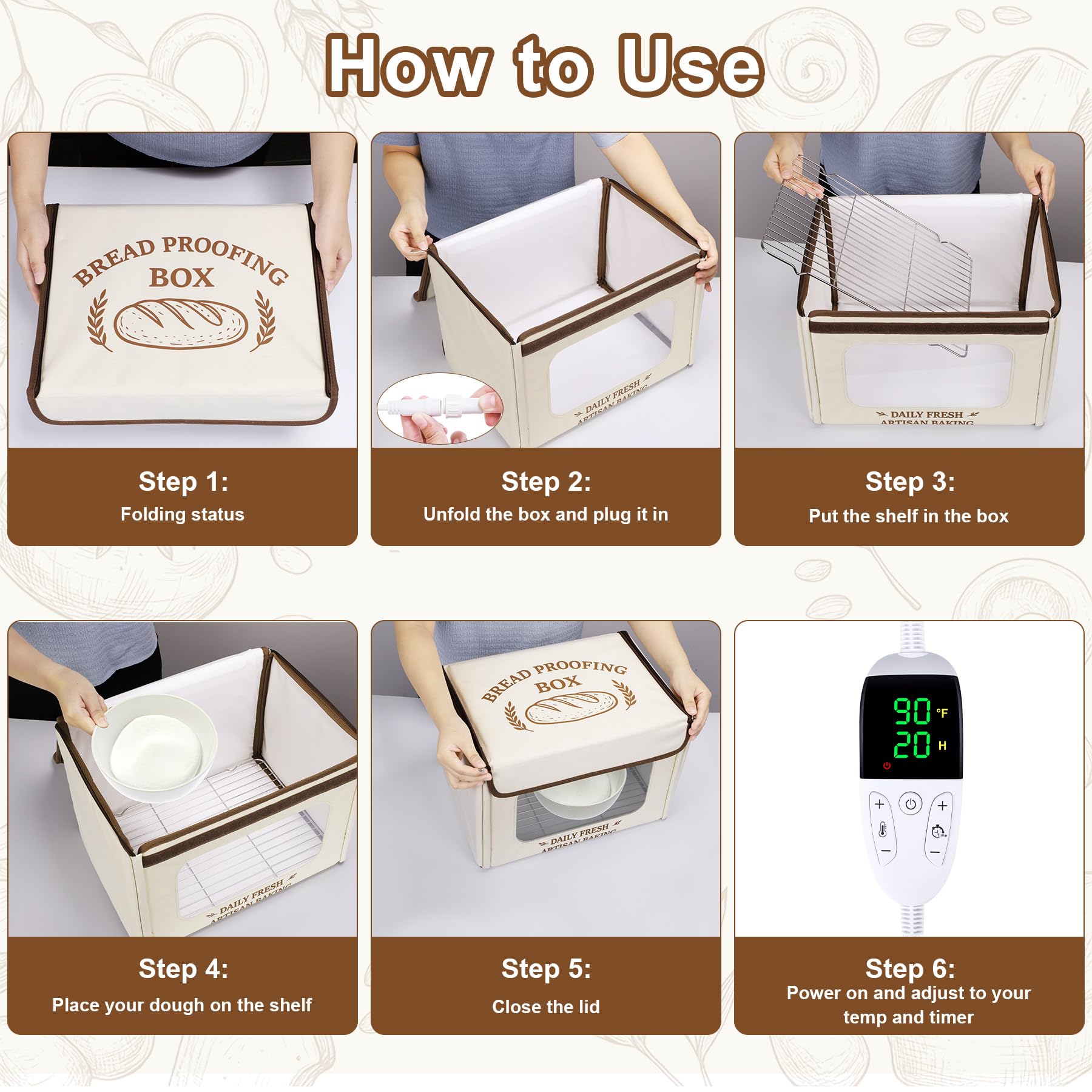 Antner proofer supports 70-131°F range for customizable dough proofing.