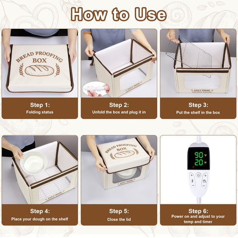 Antner proofer supports 70-131°F range for customizable dough proofing.