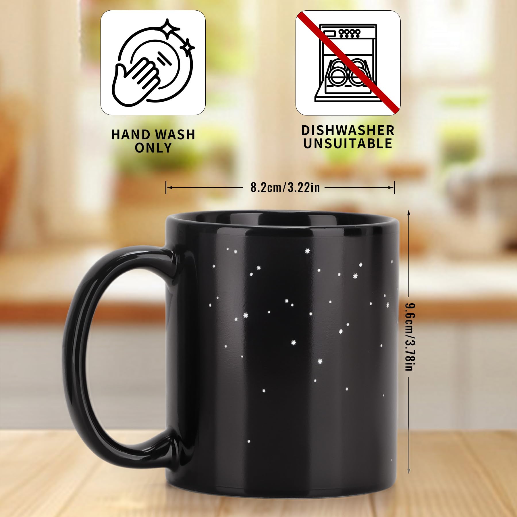 Antner heat-changing mug inner Solar System view reveals planetary details when hot