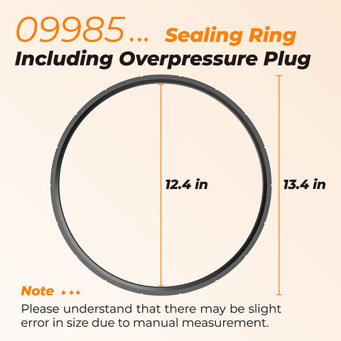 ANTOBLE packaging displays 2-pack sealing ring and plug for Presto canners