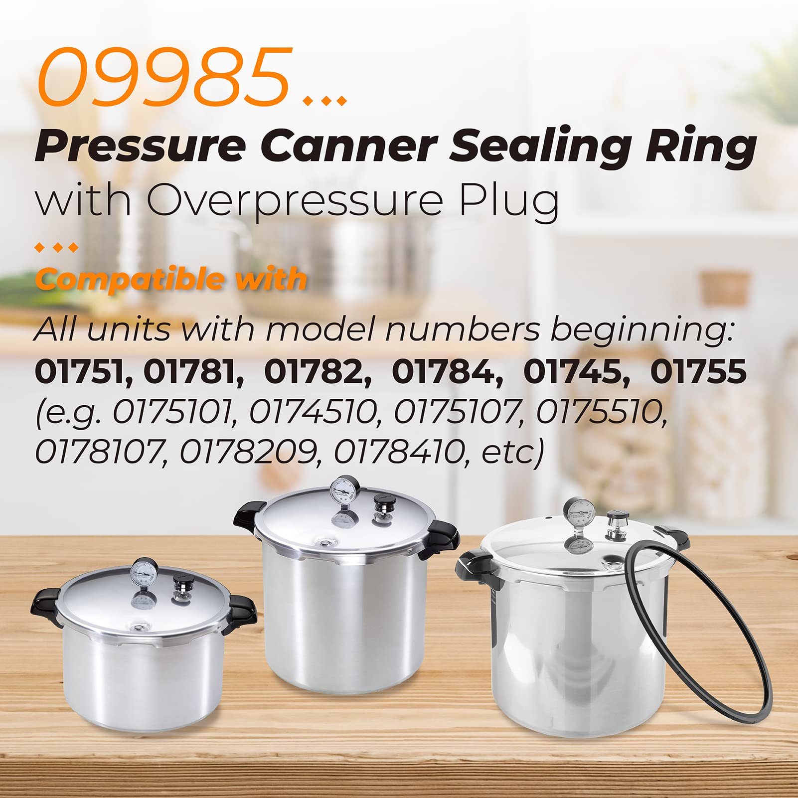 ANTOBLE 09985 sealing ring for Presto 18 qt ensures consistent seal during pressure canning
