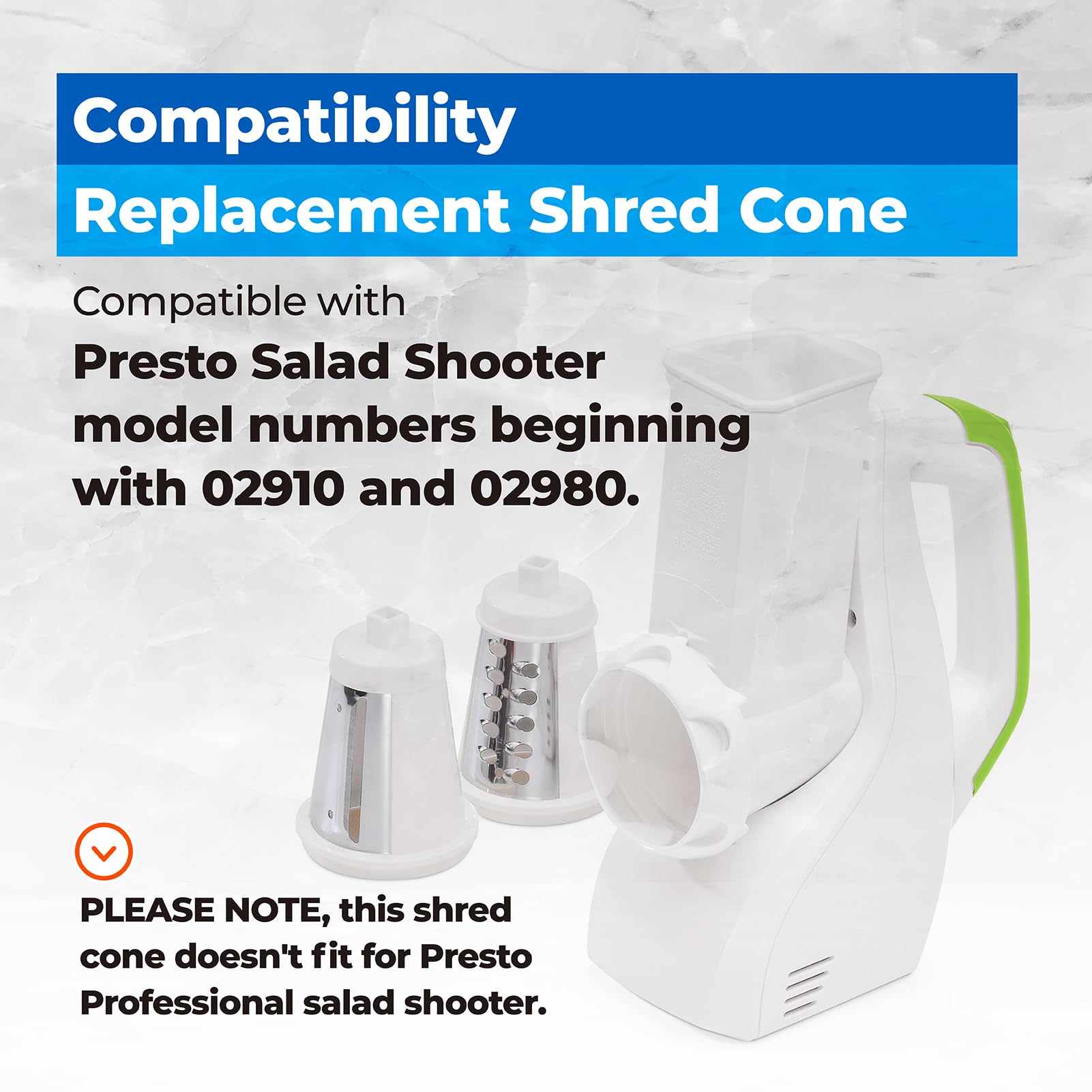 ABS and 410 stainless steel construction offers durable, rust-resistant performance.