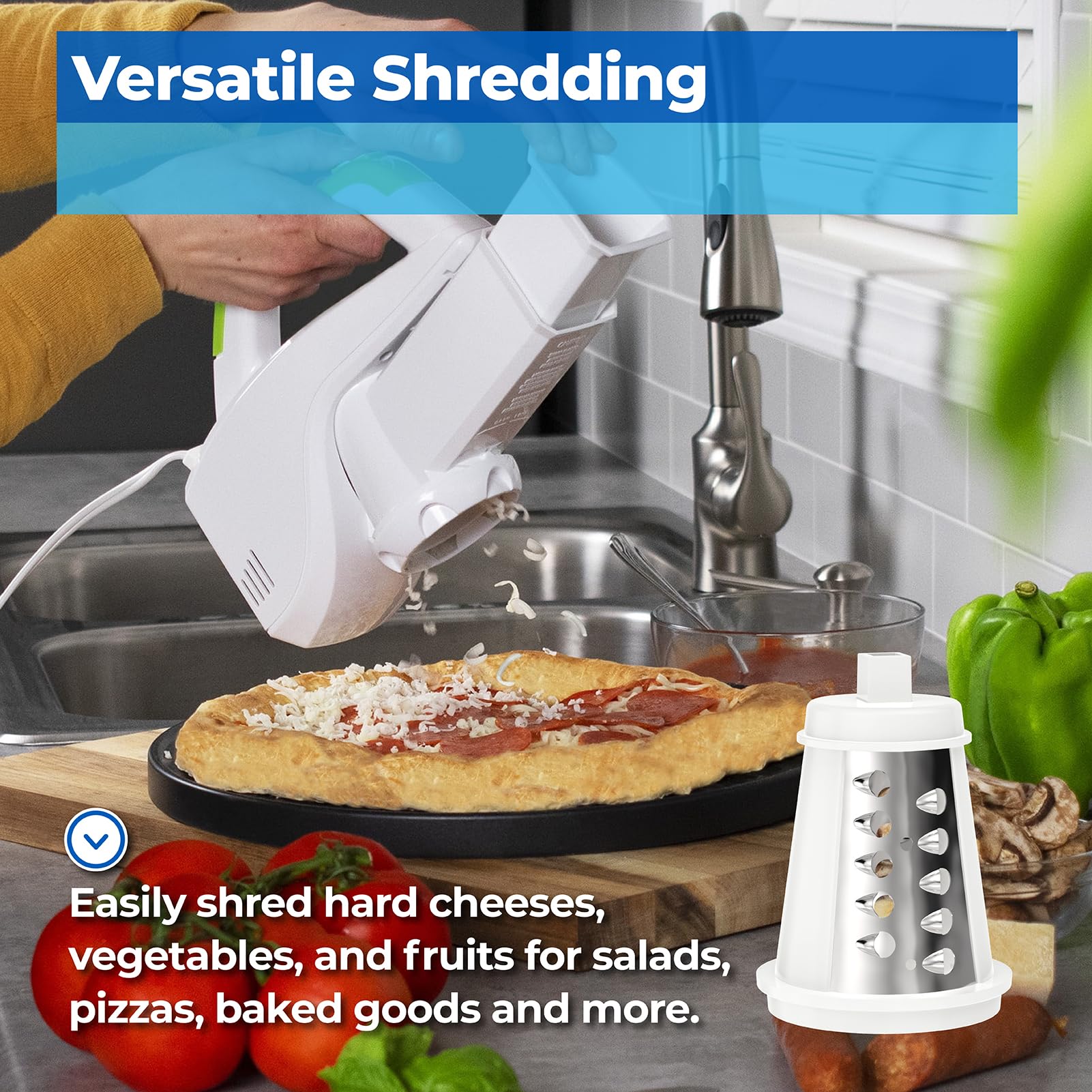 Perfect for pizza night prep and fresh salads.