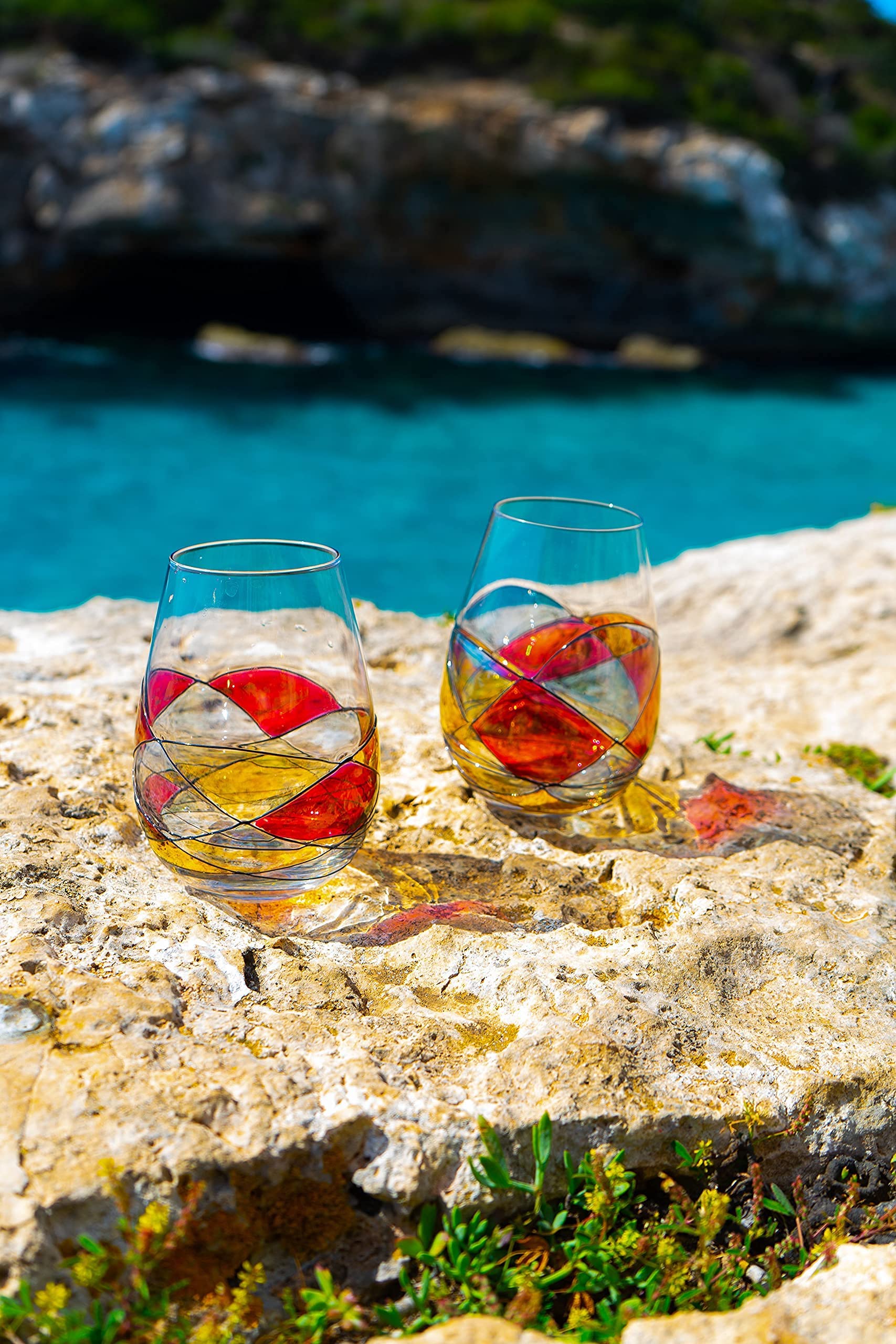 Antoni Barcelona Gaudí-inspired pattern complements Mediterranean table décor