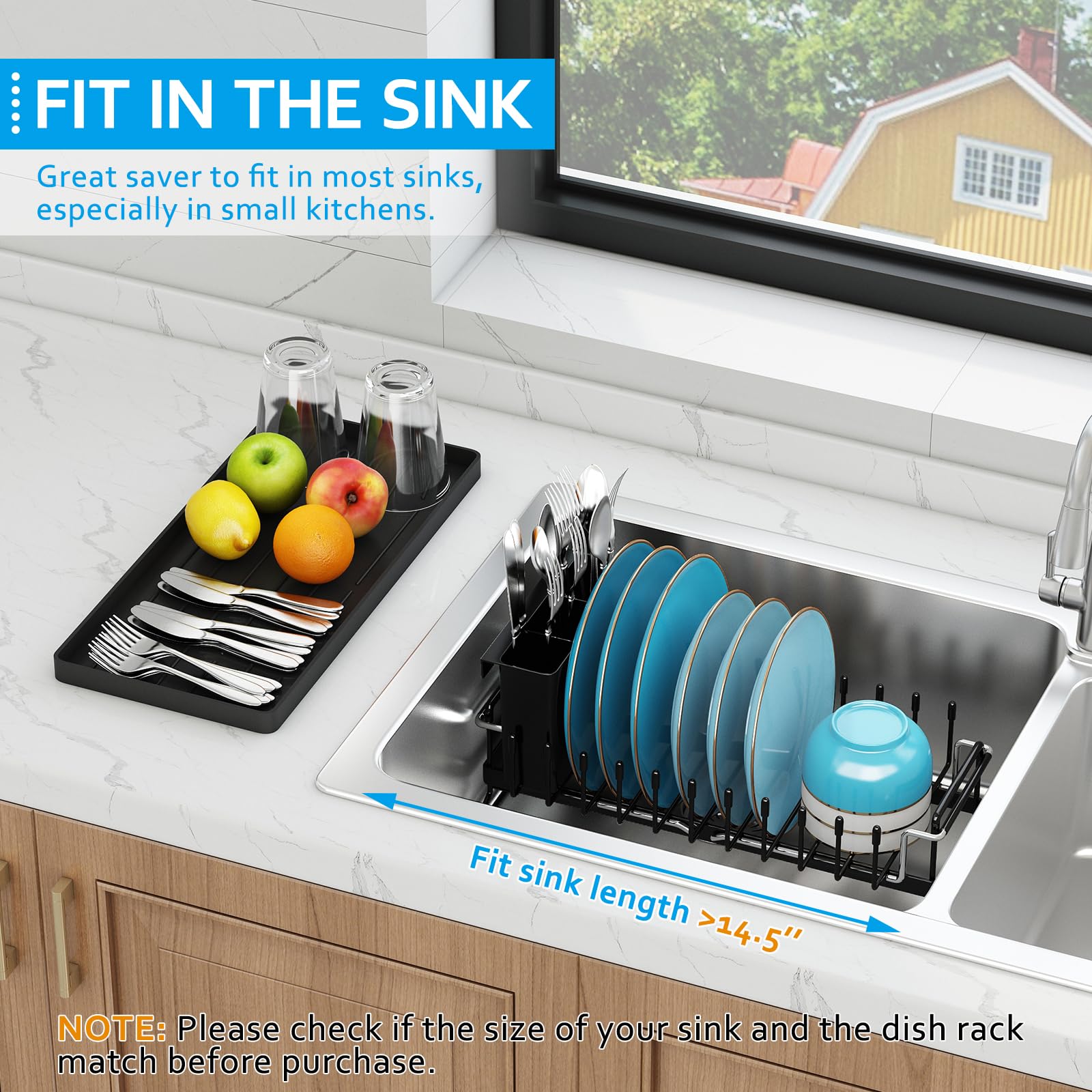 ANTOPY detachable 3-slot cutlery holder provides tidy utensil storage.