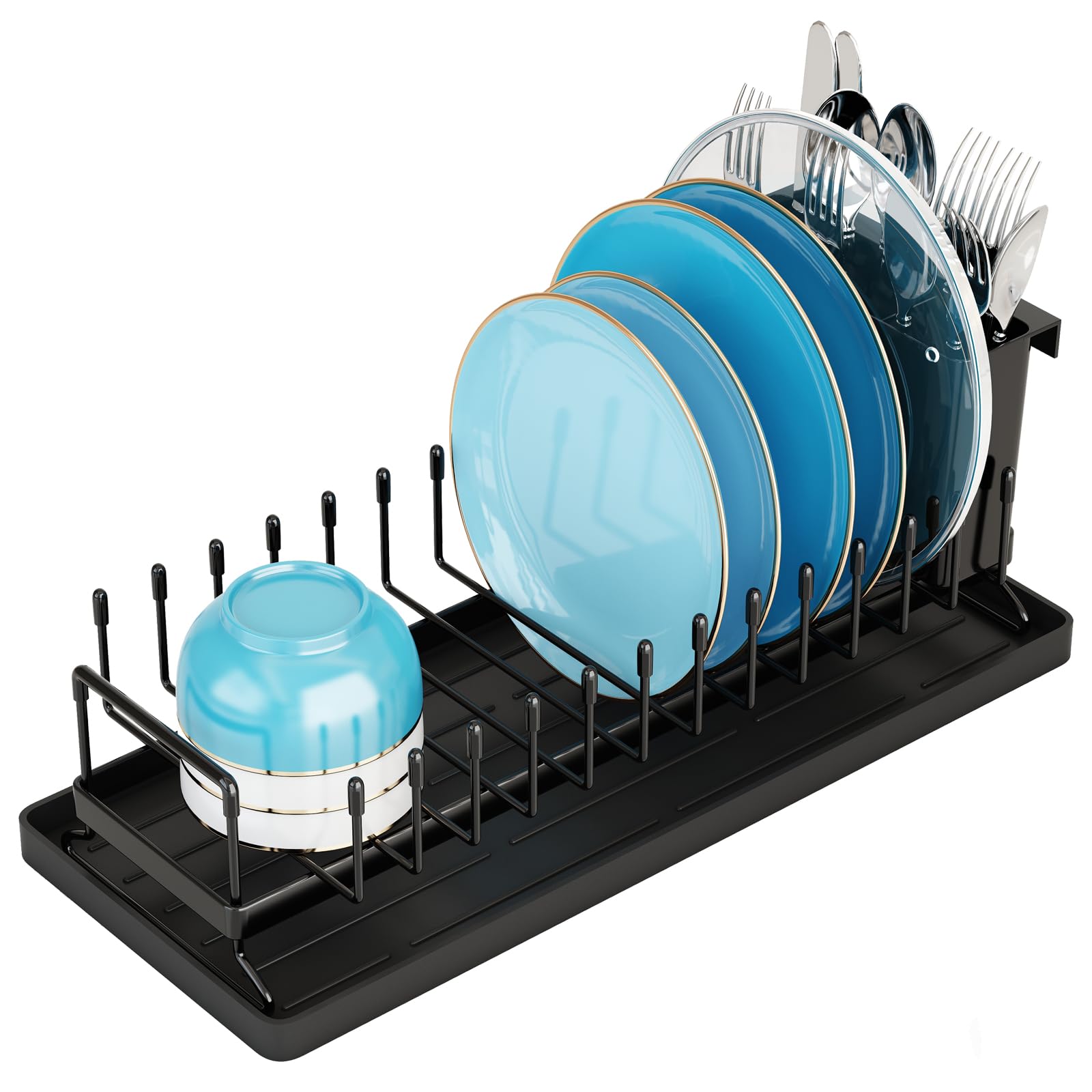 ANTOPY small dish drying rack showing compact design for counter space savings
