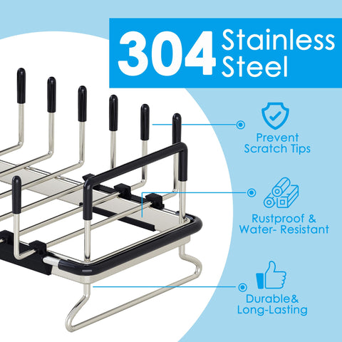 ANTOPY expanded over-sink rack demonstrates adjustable length for larger sinks