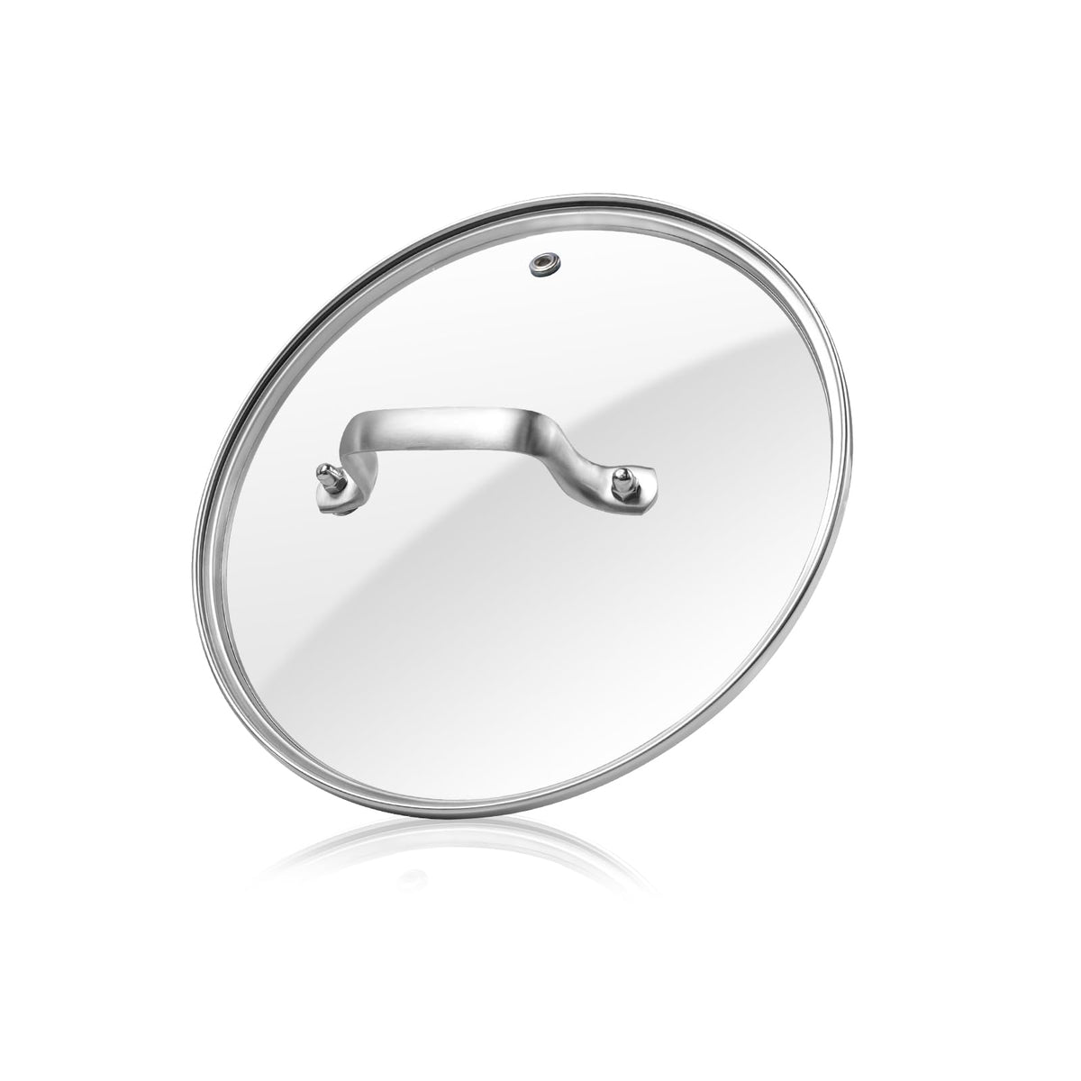 Antrader 8-inch tempered glass lid offers a clear view to monitor cooking progress.