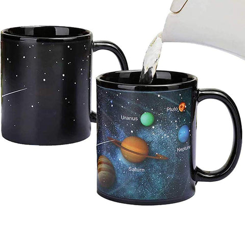 Antspirit heat-changing mug reveals a colorful solar system when hot liquid is poured.