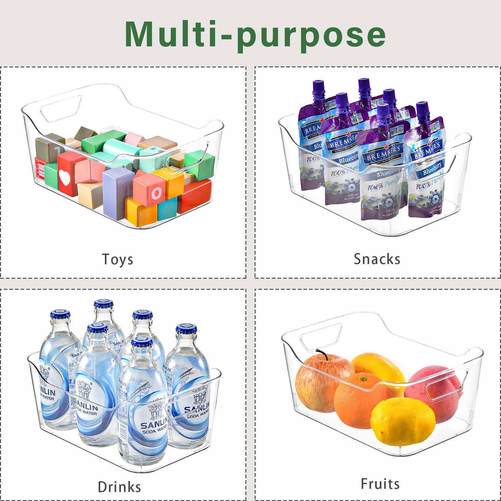 AntStep clear bin bathroom storage demonstrates versatile organization in small spaces.