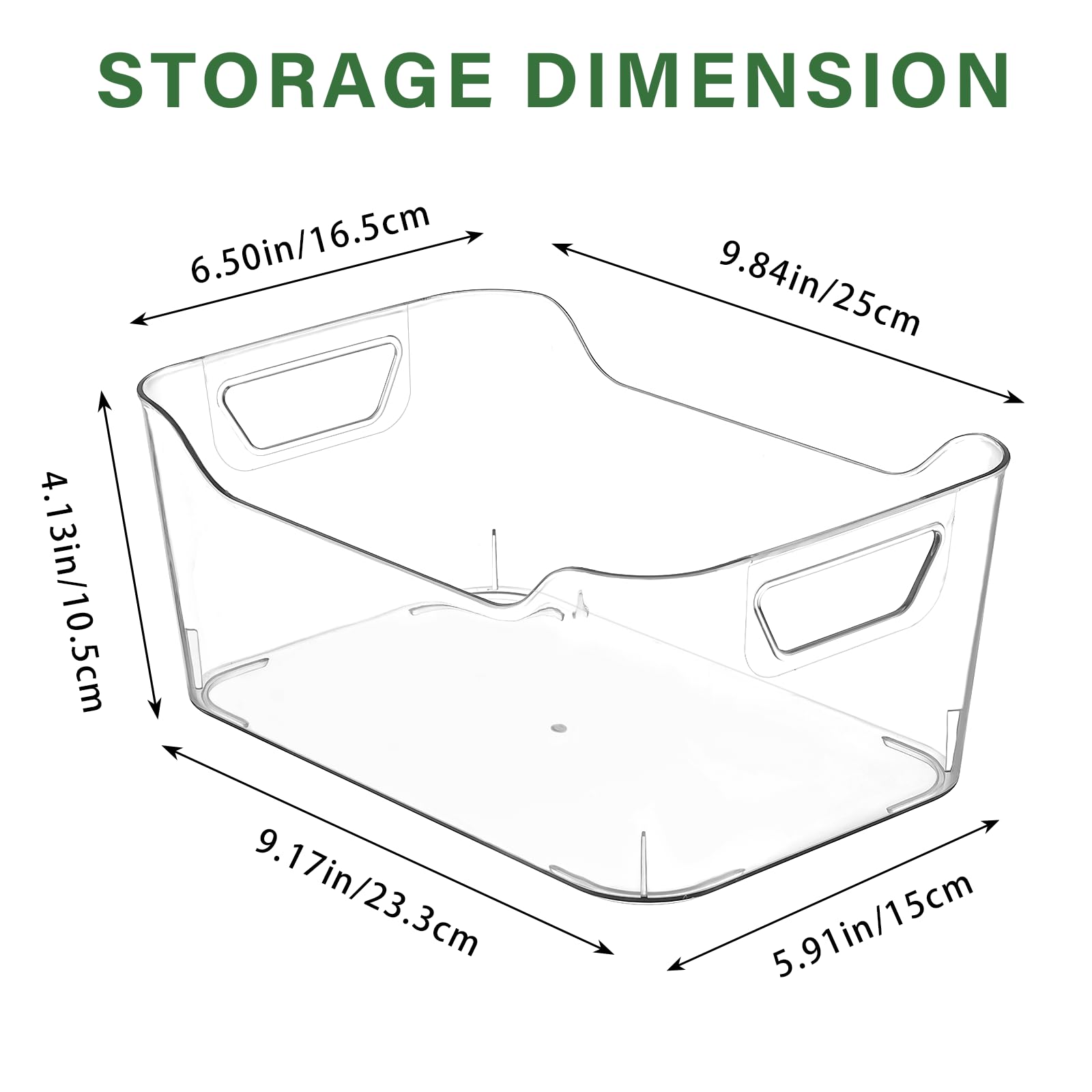 AntStep clear bin in kitchen cabinet for neat storage and quick access.