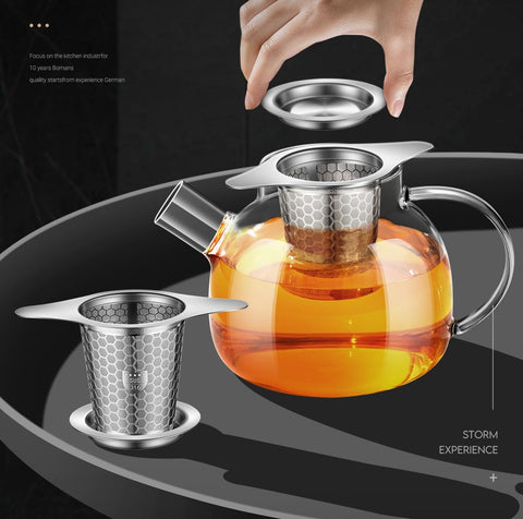 ANTYA tea infuser compatible with cups, mugs, and teapots for versatile use.