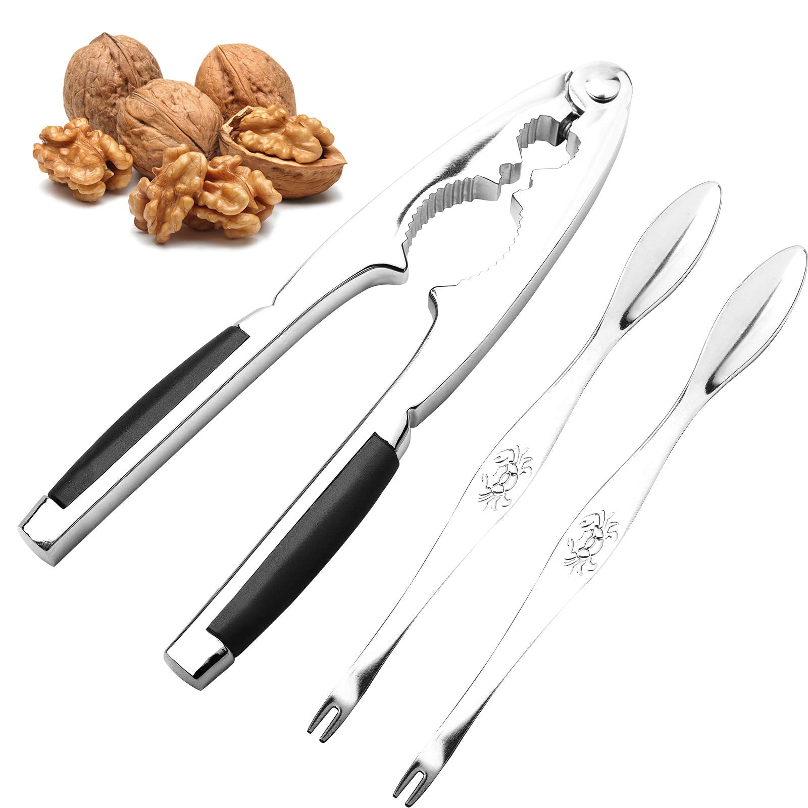 Anwenk double clamping design handles large and small nuts securely.