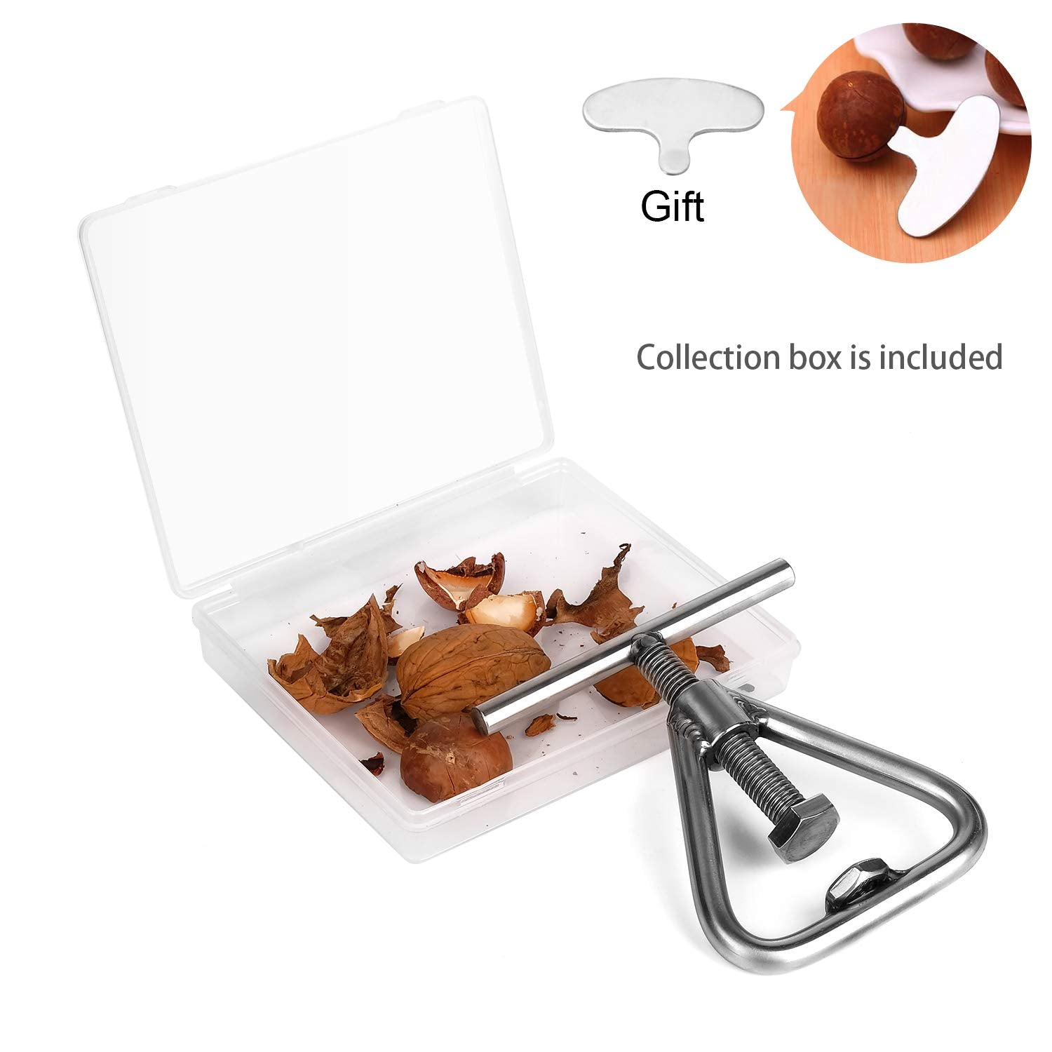 Anwenk Nut Cracker features a solid cracking system that won’t break.