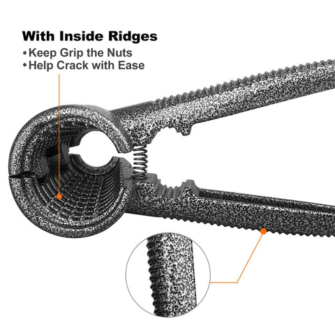 Anwenk Nutcracker non-slip handle design improves comfort during shelling.