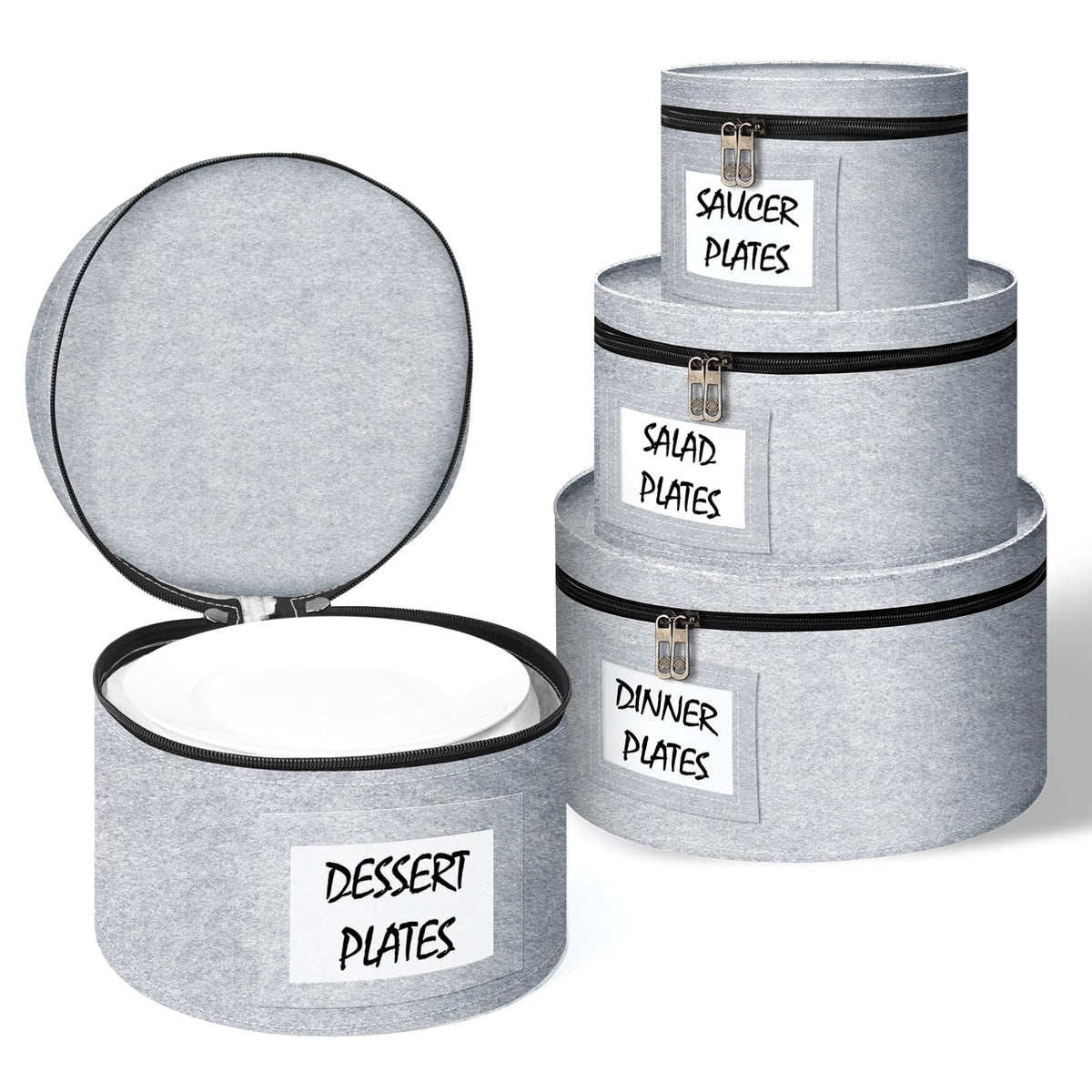 Anycosy china storage container protects delicate dinnerware during moving.