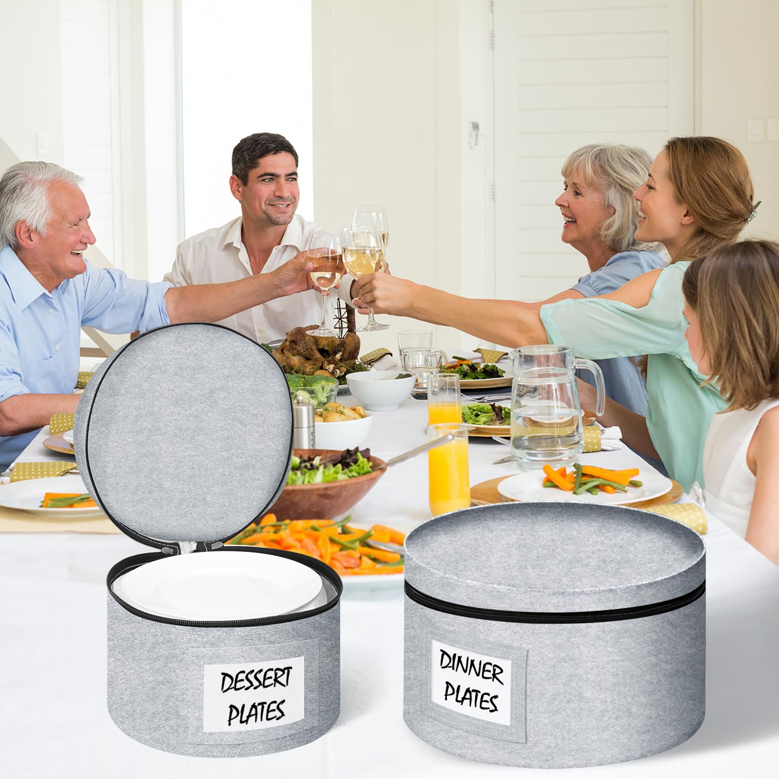 Anycosy dish storage hard-shell case shields glassware during transport.