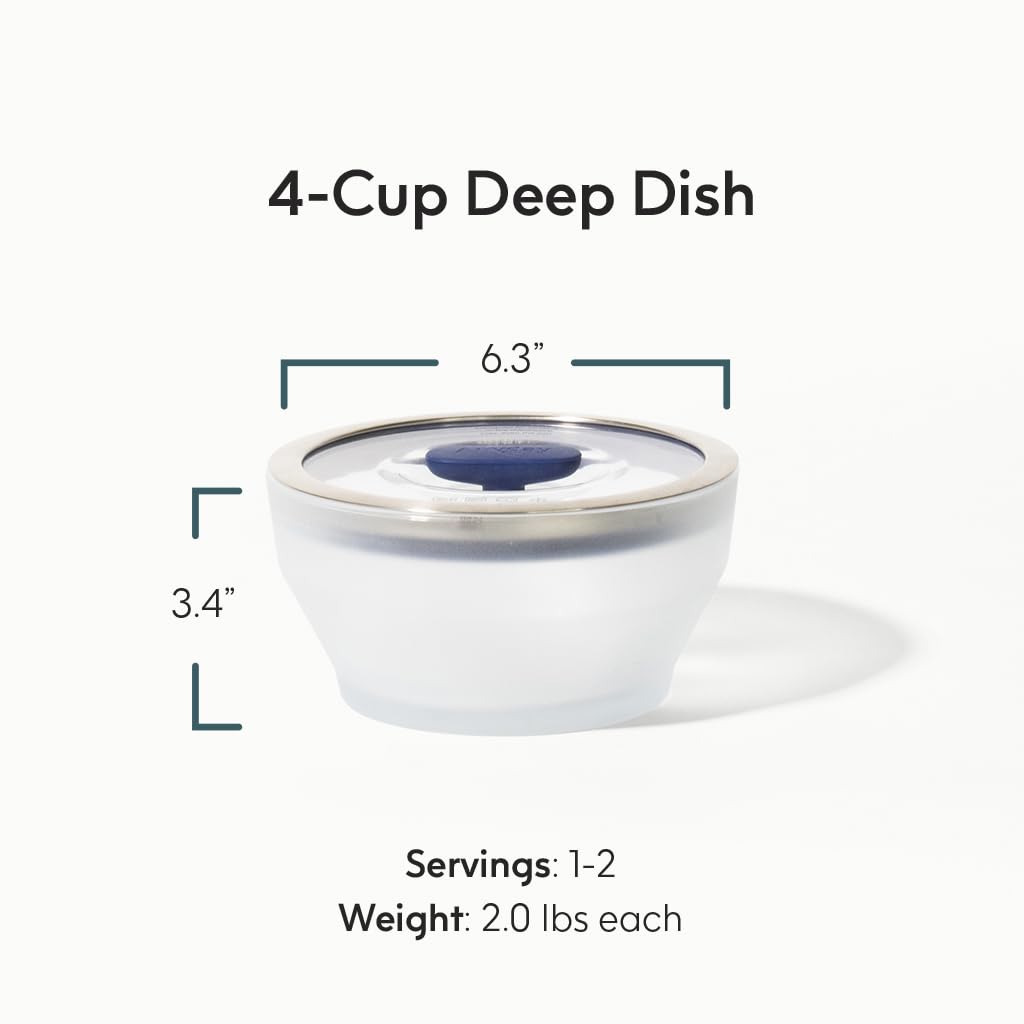 Anyday glass lid airtight seal for leak-free storage.