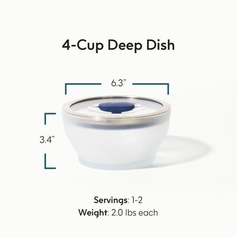 Anyday glass lid airtight seal for leak-free storage.