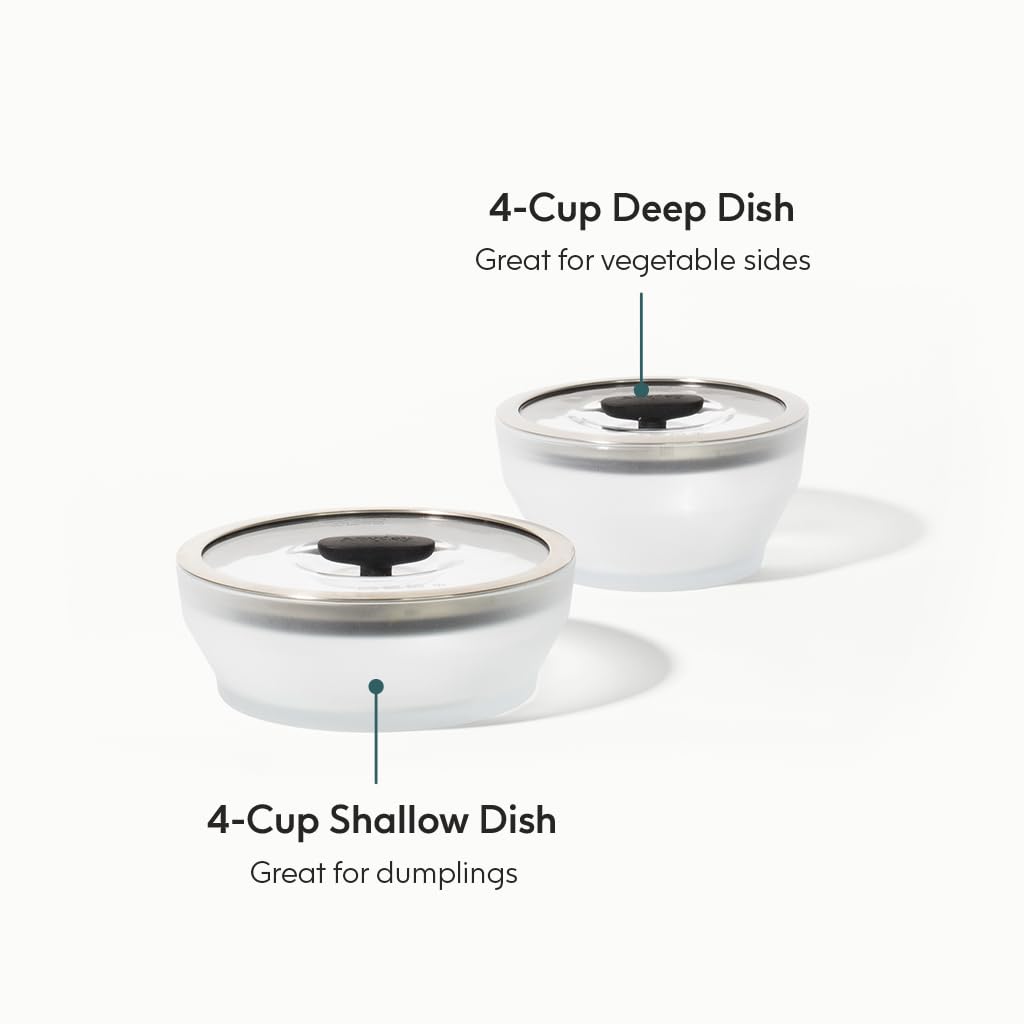 Anyday glass storage deep dish offers durable, plastic-free containers