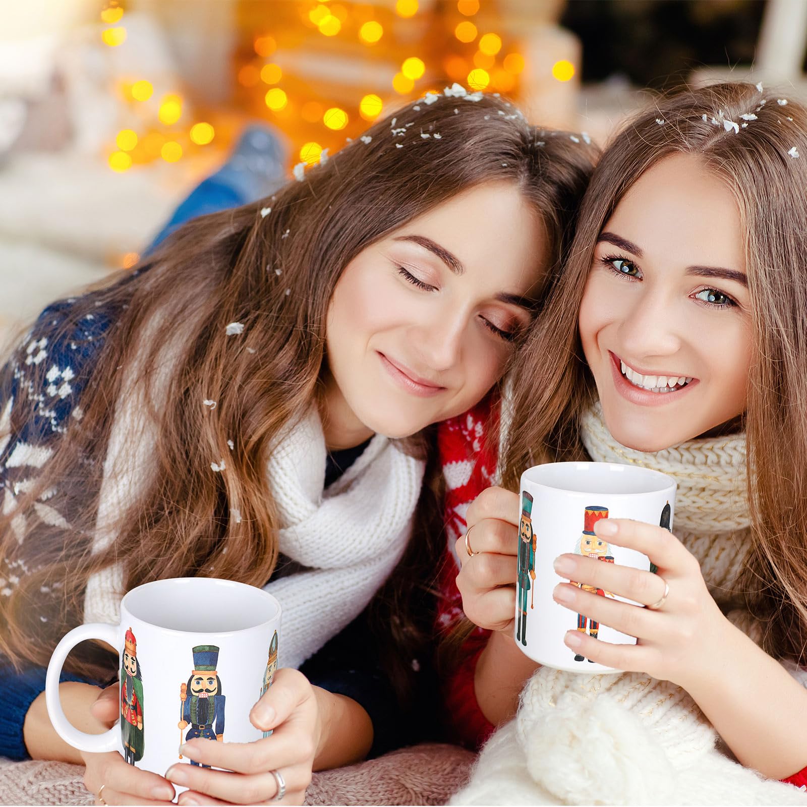 AnyDesign holiday-themed ceramic mugs as charming gifts and home decor