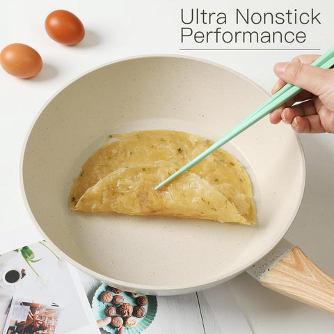 Anymark four-point-three-qt covered steamer ideal for vegetables.