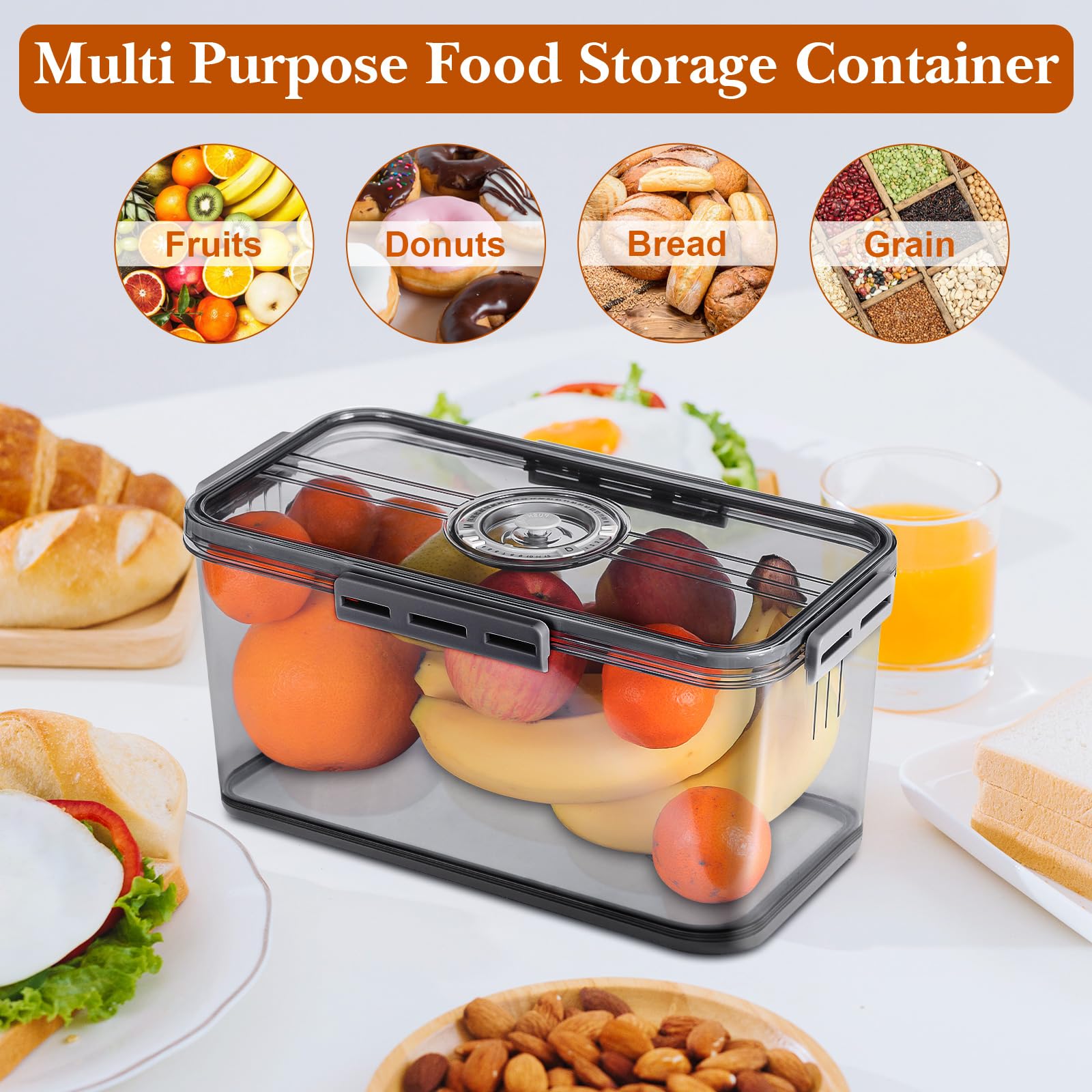 ANYPROLUS bread box BPA-free material ensures safe storage
