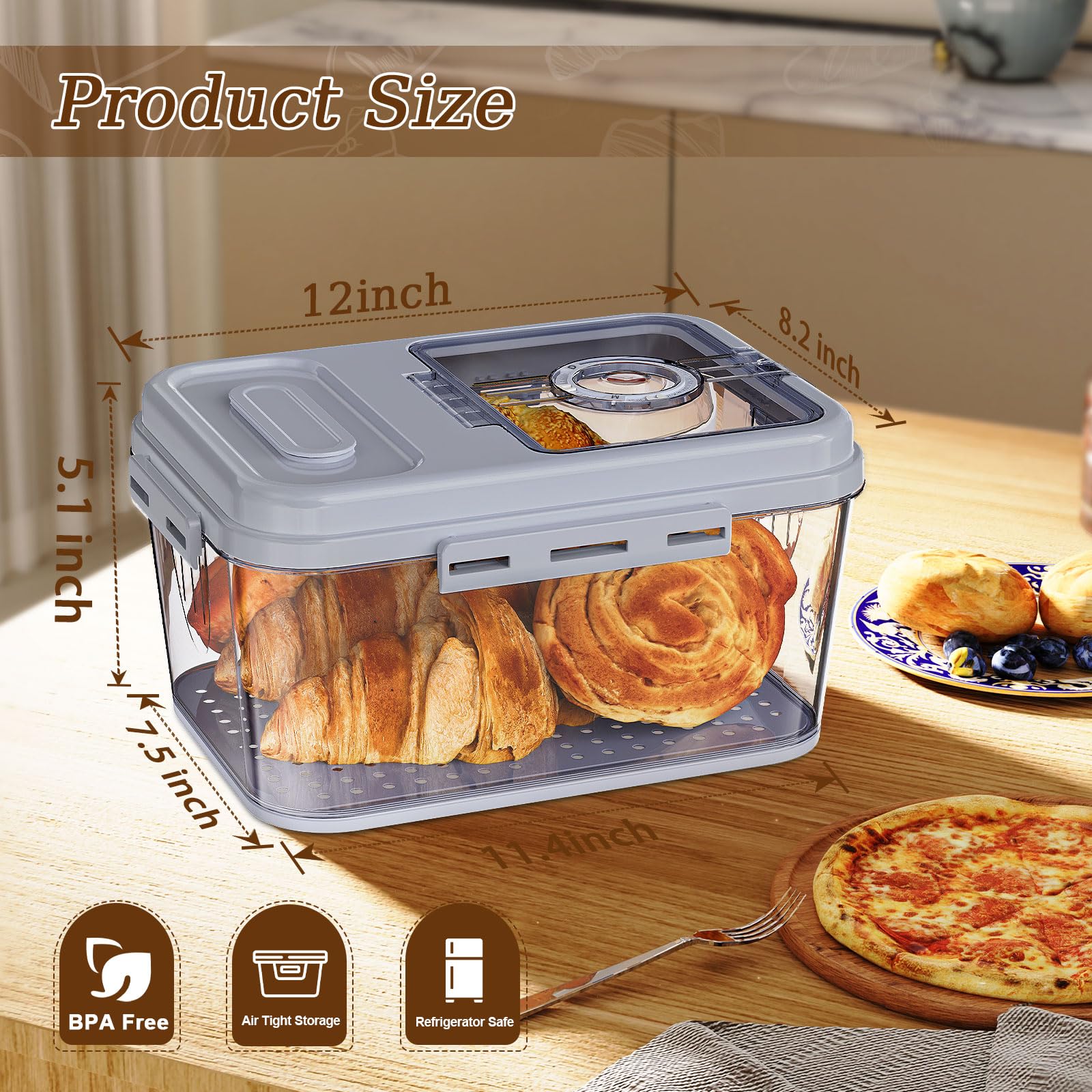 ANYPROLUS detachable-drain-tray promotes moisture control and airflow.