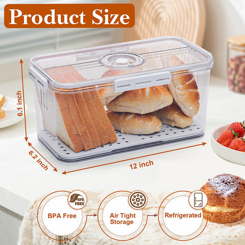 ANYPROLUS bread box time dial shows storage date for easy tracking.