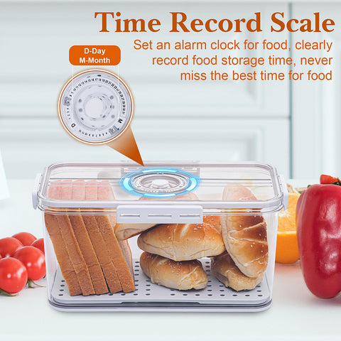 ANYPROLUS bread box transparent body lets you see contents.
